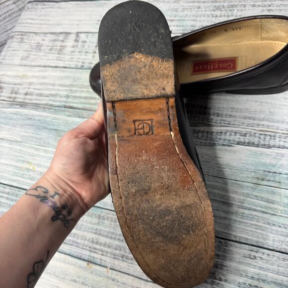 Cole Haan City Loafers Leather Kiltie Tassel Brown Mens 11